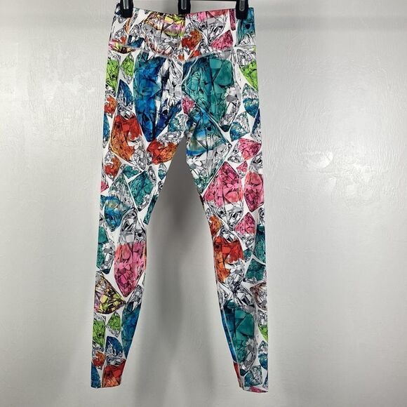 Nike Dri-FIT, Flatlock seams Power Mid Rise Training Tights Leggings size S - Picture 3 of 10